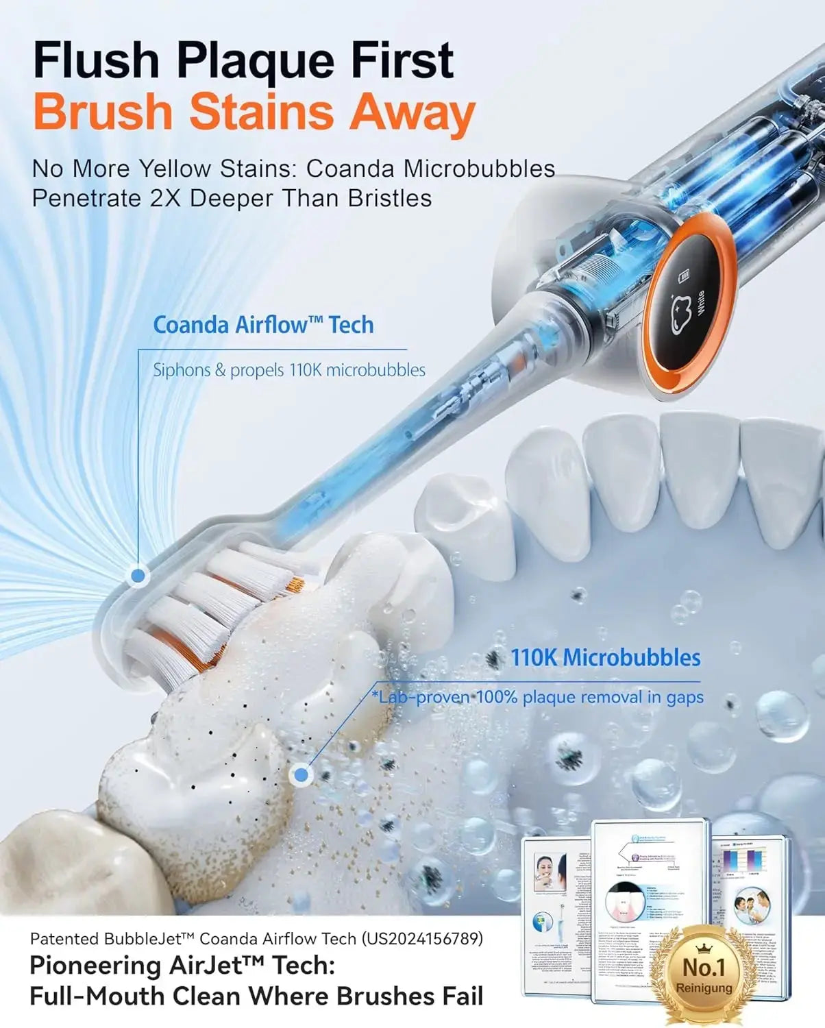AirJet X3 Electric Toothbrush RANVOO